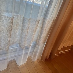 ⑧ FISBA フィスバ 240センチ ベージュカーテン レースカーテンセット