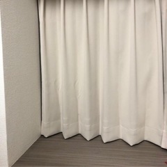 100×178遮光カーテン ベージュ(レースカーテン付き)の画像