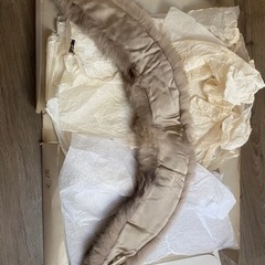 西武百貨店　毛皮　マフラー　襟の画像