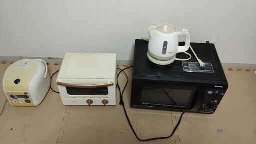 家電セット　新生活応援　電子レンジ　オーブントースター　炊飯器　Ｔ－ｆａｌ