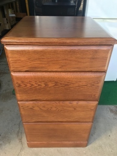 【決まりました】【良品】☆サンコウ　天然木スリムチェスト　サクラ　45-4段　ミドル