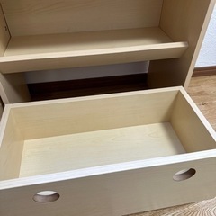 絵本棚　子供部屋　棚　おもちゃ収納 キャスター付き ラックの画像