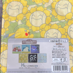 2023 Pokémon Collection くじ H賞ハンドタオル２枚セットの画像