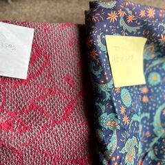 【商談中】シルク生地（フランス製、タイ製含む）５点　安く譲りますの画像