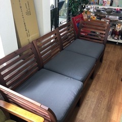 IKEA 3人掛けソファー　APPLARO  ガーデンソファー　売ります！の画像