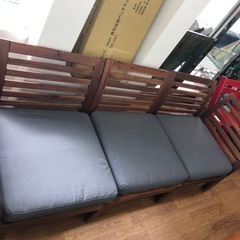 IKEA 3人掛けソファー　APPLARO  ガーデンソファー　売ります！の画像