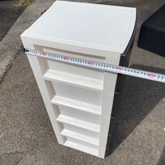 天馬　prxルームケース3405 ブラウン　ホワイト　プラスチック　小型衣装タンスの画像