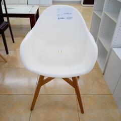 ★ジモティ割あり★  チェア ホワイト、ブラウン H83×D63...
