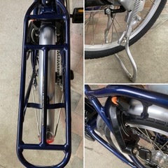 値下げ↓新品同様品◆電動アシスト自転車◆20インチ◆カゴ付きの画像