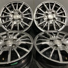 AUTOBACS LEBEN レーヴェン 社外ホイール 14インチ 4本 5.5J4HPCD100+43 キューブ フィット等　(MHD108)クレジットカード QRコード決済可能