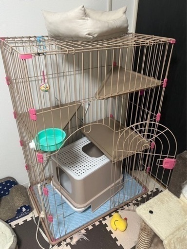 猫ケージ&トイレ