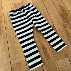 ユニクロ　レギンス　白黒