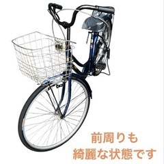 ママチャリ 自転車 27インチ 青色 NO.474の画像