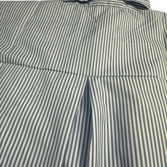 M  ストライプシャツ　レディース　萌え袖　ブルー　かわいいの画像