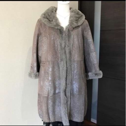 毛皮コート　羊毛　メリノラム　レッキスラビット　ムートン