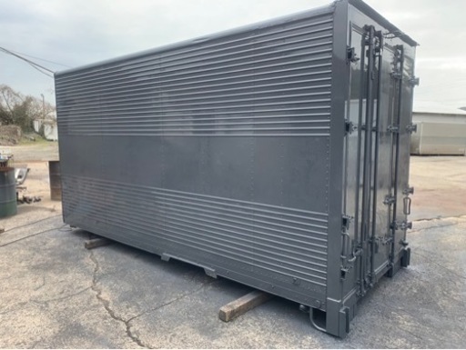 No.831 アルミバン 2ｔ 車  アルミ 箱 バイク 倉庫 トラック コンテナ 米 保管庫 物置 DIY