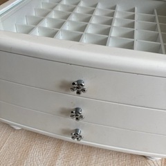 中古★アクセサリーケース　ジュエリーボックス　三段の画像