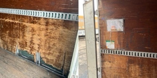 No.833 アルミバン 2ｔ 車  アルミ 箱 バイク 倉庫 トラック コンテナ 米 保管庫 物置 DIY
