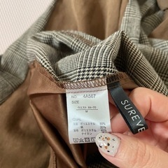 チェックロングスカートMの画像