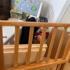大和屋　トゥイニー　双子　ベビーベット　敷布団付きの画像