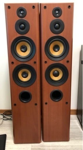 デノン　SC-T33 木目　スピーカーシステム　ペア　フロアスピーカー