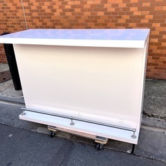 ニトリ　NITORI  キッチンカウンター　キッチン　カウンターテーブル　食器棚　レンジボード　システムボード　レンジ台　キッチン収納　キッチン　棚　カップボード　の画像