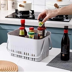 バスケット お風呂 小物収納 バス用品 化粧品 キッチン用品の画像
