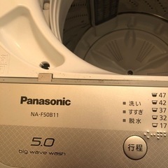 決まりました！　Panasonic洗濯機　説明文をお読みください。の画像