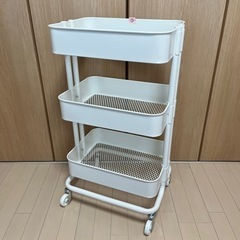 ①IKEA イケア RÅSKOG ロースコグ ワゴン ホワイト