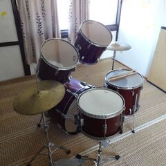 ドラムセット TAMA スネアPearl製　天草引取り 熊本配達可 ペイペイ 可の画像
