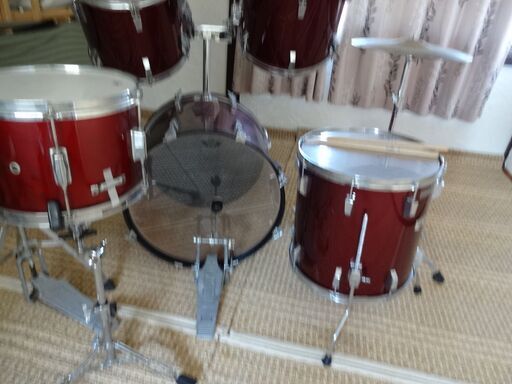 ドラムセット TAMA スネアPearl製　天草引取り 熊本配達可 ペイペイ 可