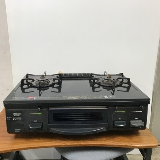 k2402-851 Rinnai ガステーブル RT61GH-L 都市ガス用 2013年製 キズ汚れサビ有り