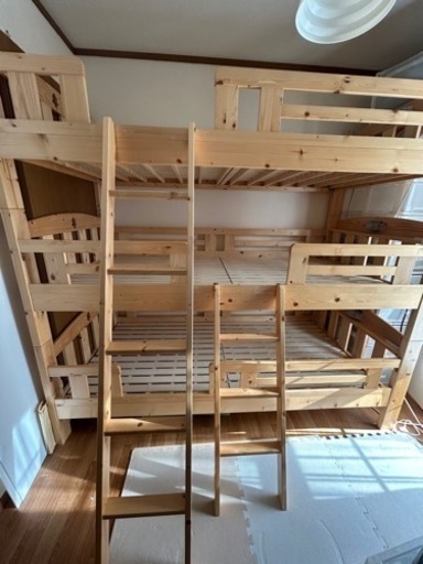 【受け渡し決定しました】家具 ベッド 3段ベッド