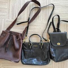 受け渡し決定済：【０円】COACHコーチ　バッグ　３点