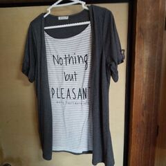 カーディガン付きカットソー