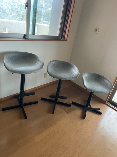 定価1脚2万円高さ調整スツールx3