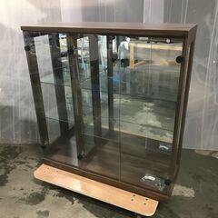 木村商事 コレクションボード セアM 97 MBR ガラス 収納 棚 幅96cm 奥行33cm 高さ105cm 24b菊HG