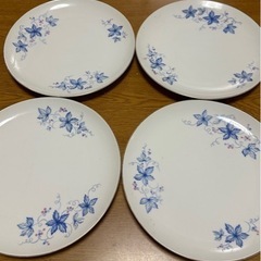 未使用 昭和レトロ皿4枚セット