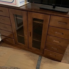 あげます！木製収納の画像