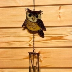 🌸3/3🦉●ミミズクのウィンドウ チャイム・中古🌸★3月3日（日...