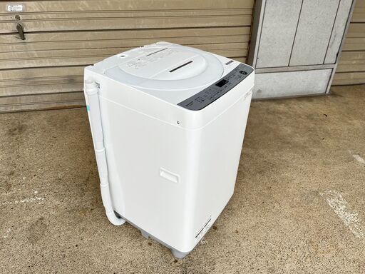 【売約済み】洗濯機 7.0K シャープ ES-GE7E-W 2021年製 中古動作品 クリーニング済み
