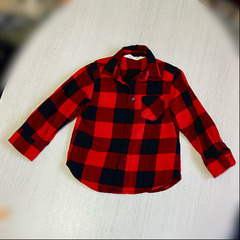H&M バッファローチェックのネルシャツ