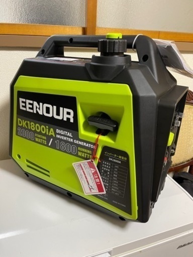 (新品)EENOUR インバーター発電機 DK1800iA 定格出力1.8kVA 正弦波 防音型 デジタルメーター 軽量 高出力 静音