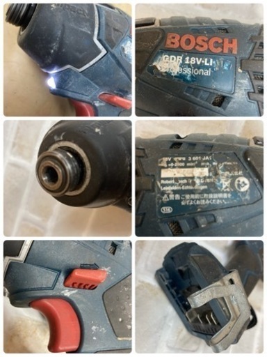 S763 ⭐ BOSCH マルチインパクトドライバーセット GDR18V-LI ⭐ 動作確認済 ⭐ クリーニング済