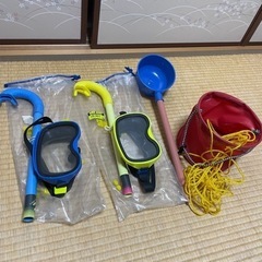 釣り　セット　シュノーケリング　バケツ　まとめ売り　売ります　大阪の画像