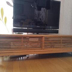 無垢材ボーダーテレビボード【3/10頃まで】