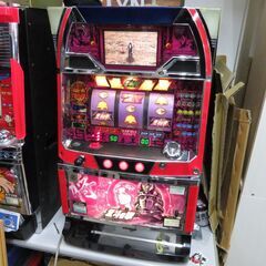 パチスロ実機 初代 北斗の拳 ユリアパネル コイン不要機付き ス...