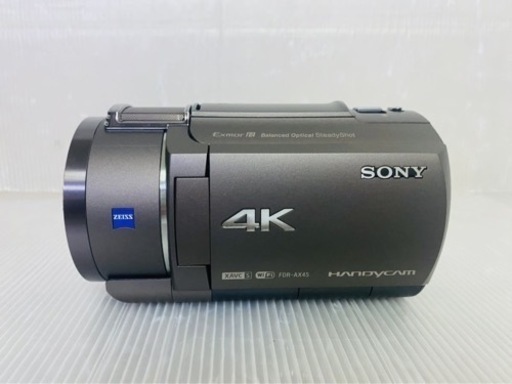 美品★元箱付き★SONY/ソニー FDR-AX45A HANDYCAM ハンディカム デジタル4Kビデオカメラレコーダー ケース付