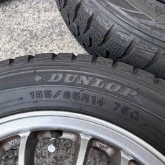 軽自動車 スタッドレスタイヤ 155/65/14 pcd100 4穴   アルミホイール