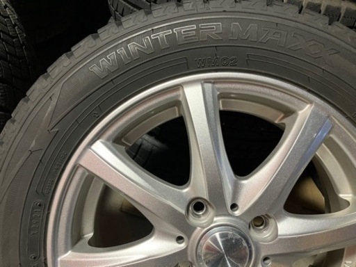 165/65R14超バリ山スタッドレスタイヤ付きホイール4本　ハスラー、キャスト、ルーミー、タンク、パッソ等　ランクB